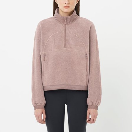 Salomon - Strato intermedio con mezza zip da donna Chroma Cropped - Etherea / Iron