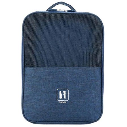 Rejsesko Taske med Lynlås Stor Kapacitet Bærbar Organizer til Sneakers Tøj Makeup Opbevaring