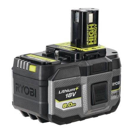 Ryobi RB1880T Batteri 18V, 8,0 Ah, Maskintillbehör & förbrukning