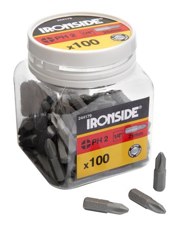 Ironside 201653 Bits torx, 25 mm, 100-pakning TX20, Maskintilbehør & forbruk