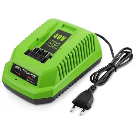 (Pow yeah!) 40V litiumakku laturi GreenWorks 29482 G-MAX 40V -akulle - Akku 29472 29482 29652 G40825 EU Pl