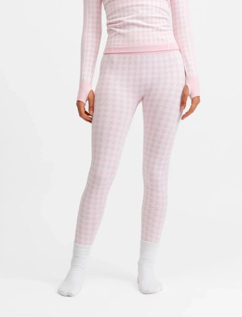Drop of Mindfulness Seamless Base Layer Tights - Pink - XL