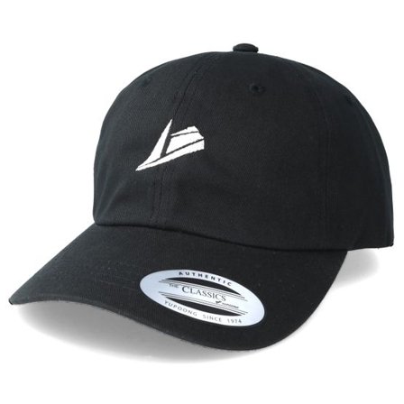 Sneakers - Svart adjustable Keps - White Logo Black Dad Cap Adjustable @ Hatstore