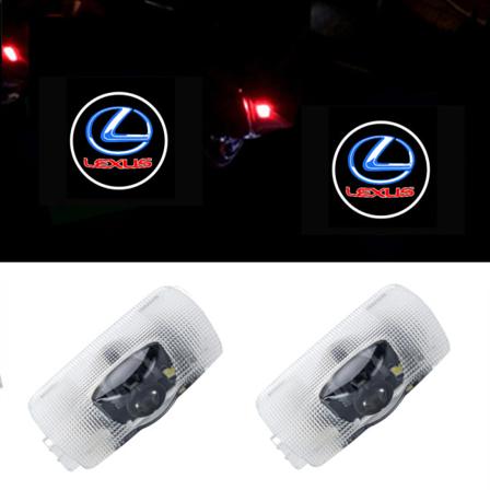 2x Led-lampor kompatibla med Lexus dörrljus logoprojektorer ljus st