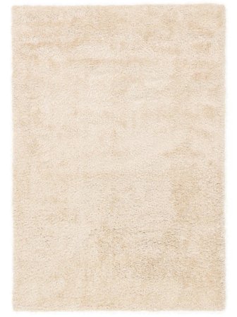 Einfarbig Hochflorteppich Luxe Shaggy - Cremebeige 160X230