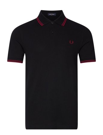 Fred Perry Twin Tipped Fp Shirt - Black - XXL