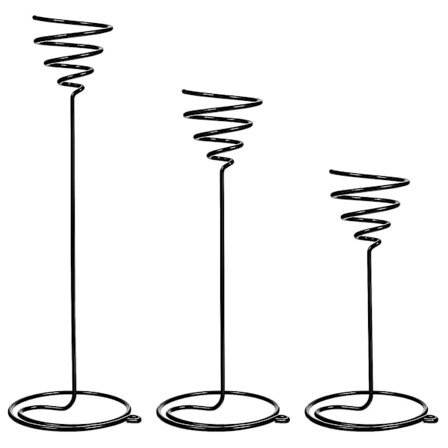 3 stk. Tillandsia-stativer Luftplanteholdere Spiralblomster-displaystativer Desktop Tillandsia-holder