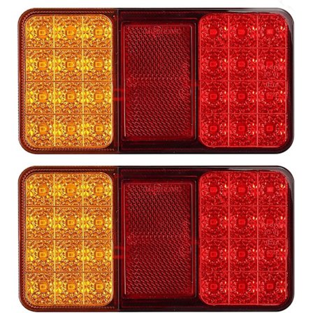 2 stk. LED baglygter E-mærket parkeringspositionsblinklys w