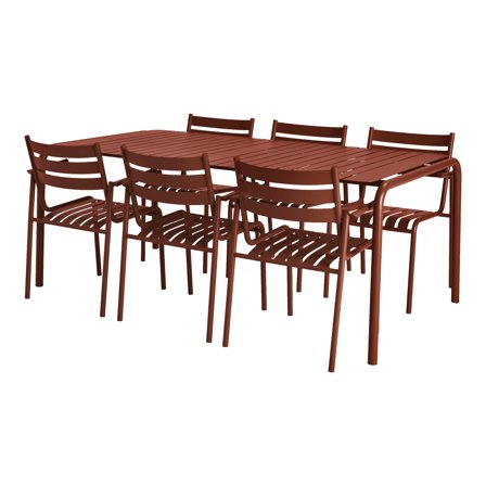 Terrace havebordssæt - Terracotta - Borde