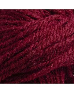 Garn Schwedische Wolle 3-tr Raggsocka 100 g Dunkelrot - Järbo