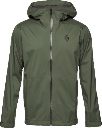 Black Diamond Men's Stormline Stretch Rain Shell Men rain jackets Green L