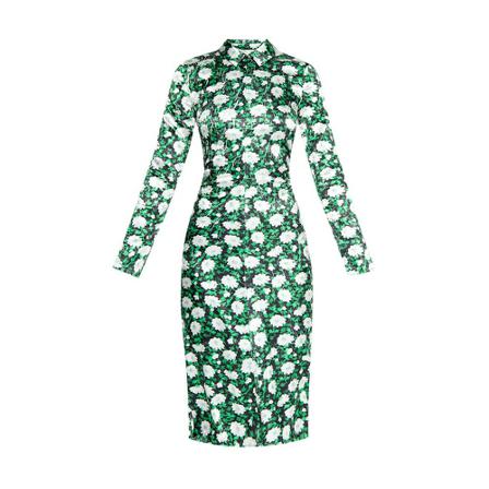 Samsøe Samsøe ‘Ivana’ floral Klänning grön, Dam, Dam, Storlek: XS