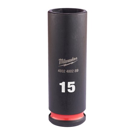 Milwaukee 4932480289 Kraftpipe 3/8", SHOCKWAVE, dybde 15 mm, Håndverktøy