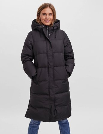 Vero Moda Vmericaholly Long Down Coat Noos - Black - XL
