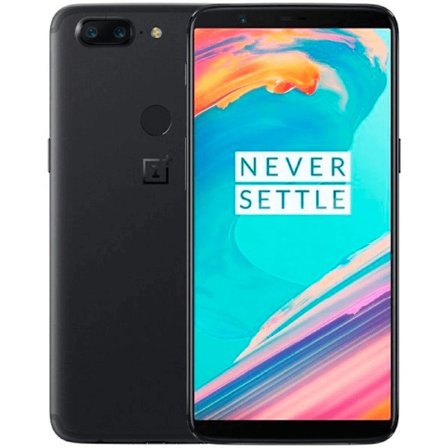OnePlus 5T Midnight Black 128 GB Klass C (refurbished)