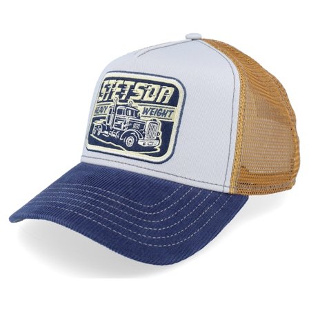 Stetson - Blau trucker Cap - Heavy Duty Blue/Grey Trucker @ Hatstore