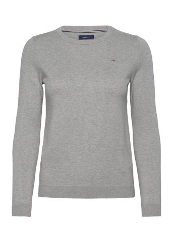 Cotton C-Neck GANT Grey