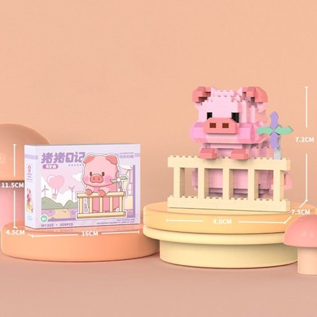 Micro Building Blocks Pig Bricks 02 02