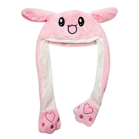 Kaninhue med Dansende Ører - Lyserød