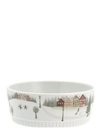 Skål Lige Kant Vinter Home Tableware Bowls Breakfast Bowls White Pillivuyt