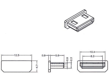 Delock HDMI mini-C female - støvdeksel