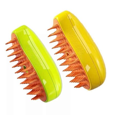 Katt Dampbørste, 2024 Katt Dampbørste For Hårrenser, Kattebørste Med Damp, 3-i-1 Dampbørste For Katter, Selvrensende Dampende Kattebørste