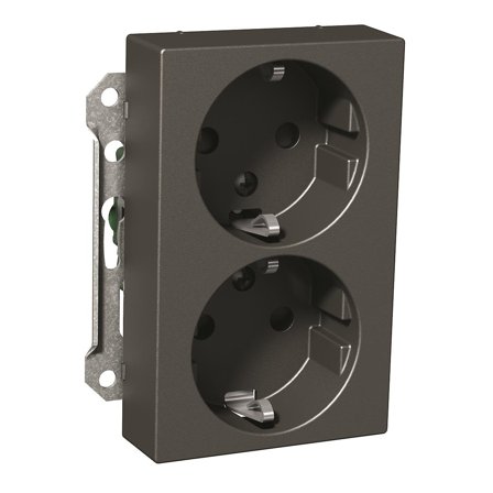 Schneider Electric Exxact Vegguttaksinnsats 2-veis, 16 A, hurtigkobling, Strømbrytere & vegguttak