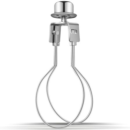 Klips på lampeskjerm adapter, lampeskjerm lyspære klips adapter inkluderer toppstykke, lampeskjerm holder for klips på lys