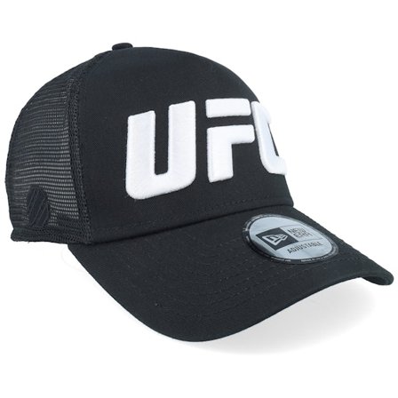 New Era - Zwart trucker Cap - UFC Core Black/White A-Frame Trucker @ Hatstore
