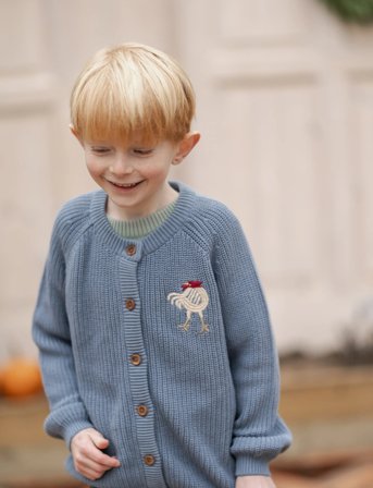 Hanevild Kaj Cardigan - Blue - 110