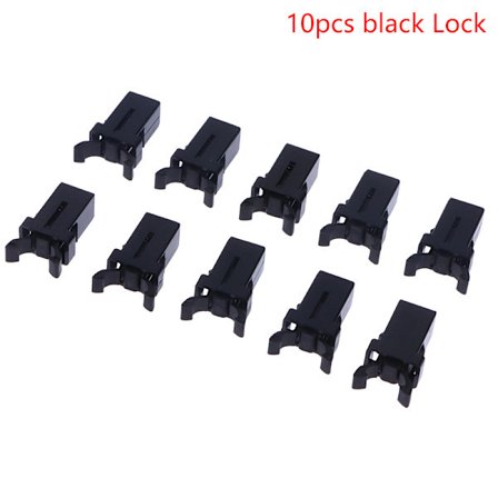 10 stk skraldespand Plastlås Selvlåsende kontakt udskiftning Ca