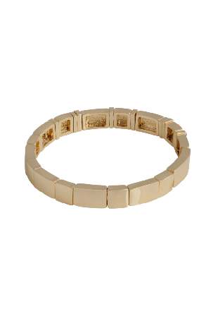 SNÖ of Sweden Brick Elastic Line Crystal Brace Armband Dam Guld ONESIZE