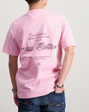 Jack & Jones JJROAR TEE SS CREW NECK JNR Rosa Genser Gutt - Kids Brand Store