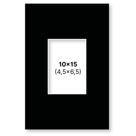 Pen Store Passepartout Schwarz 10x15 cm