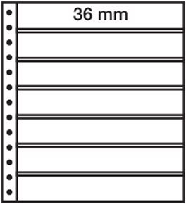 Leuchtturm R-instickskort 7S til EXCELLENT DE ringbind - sorte - 5 stk.