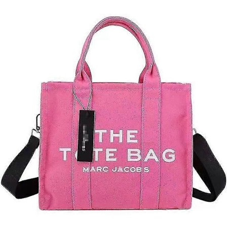 Dam Handväska Designer Laptop Tote Väska Canvas Messenger Axelremsväska-FÄRG:Rosa