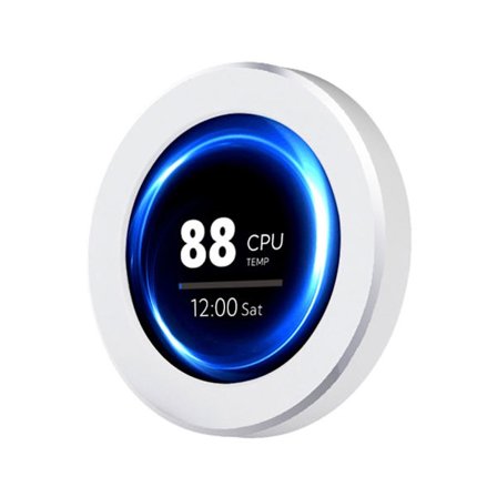 2,8 tum LCD USB Rund datorskärm Displayskärm USB Typ C Sekundär skärm PC CPU GPU RAM Monitor Ambient Screen