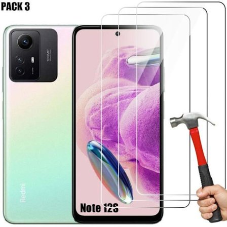Härdat glas för Xiaomi Redmi Note 12S - Enkel installation Anti-Scratch Pack om 3