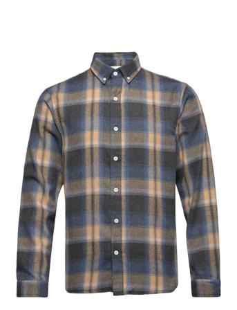 Checked Button-Down Shirt In Cotton-Blend Patterned Revolution