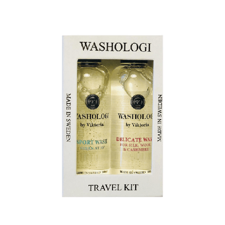 Washologi Travelkit 2-p Sport & Delicate wash 2x100 ml Tvättmedel rengöringsmedel ONESIZE