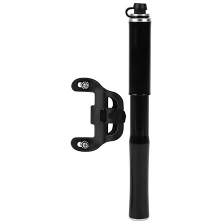 Mini luftpump för mountainbike, portabel cykeldäckspump för Presta Schrader-ventiler, svart