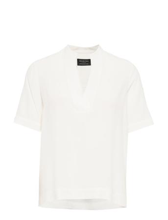 Slfella Ss Top B White Selected Femme