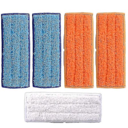 5 st Tvättbara moppdynor för Irobot Braava Jet 250 240 241 Inkluderar 2 st Våta moppdukar, 2 st Fuktiga moppdukar, 1 st Torr moppduk