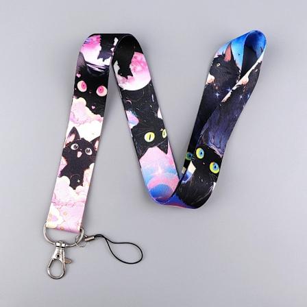 Søte Katte Lanyards Til Nøgler Id-Kort Gym Telefon Remme Usb Nøglebrik Holder Diy Hængende Reb Halskæde Nøglekæder Anti-Tabte Lanyard 2