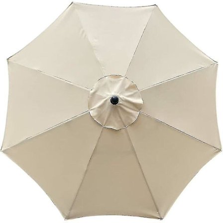 Udskiftningsbetræk til parasol, 8 ribber, 3 m, vandtæt, anti-UV, udskiftningsstof, beige Hy