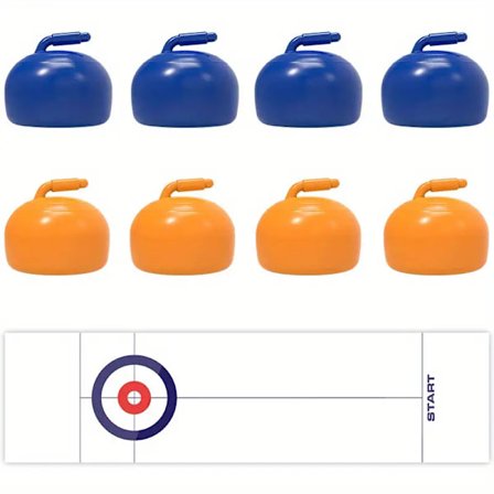 Bord Curlingspel & Familjespel för Barn & Vuxna Shuffleboard Puckar med 8 Rullar