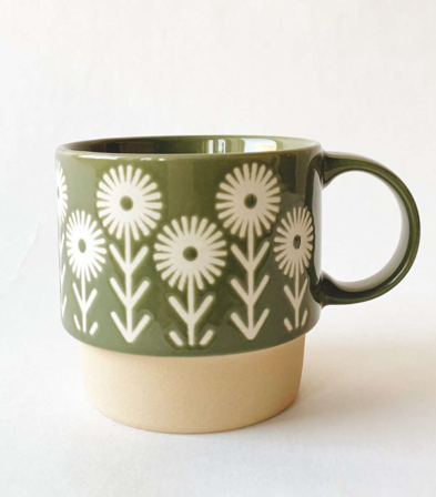 Trend Design Marie Krus Retro Blomst Grønn