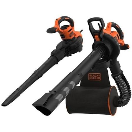 Sladdad elektrisk fläktvakuum BEBLV300-QS - SVART+DECKARE - 3IN1 - 3000 W - Orange - Svart Orange, Svart