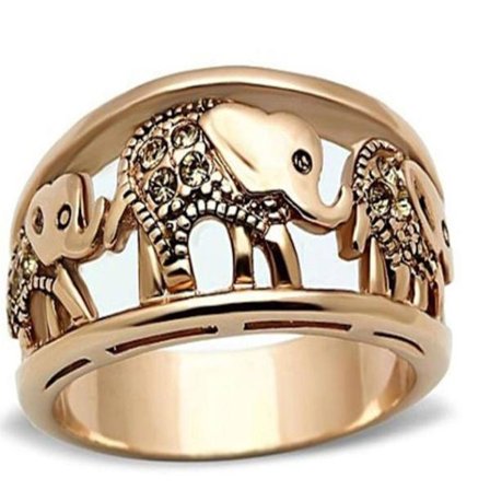 2023 Ny Elefant Ring Klassiska Charm Ringar Fingerring, för Kvinnor, Lätt och Bekväm att Bära