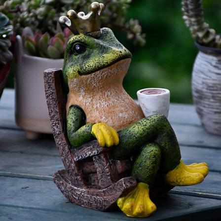 Gardenfans Froskegaver Hagefigurer Utendørsdekor, Innendørs
